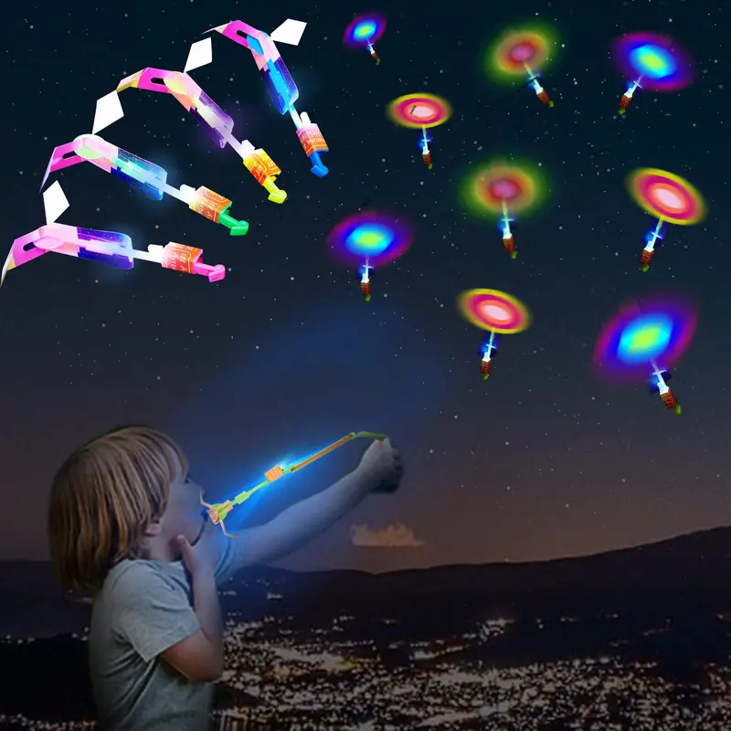 15PCS Glow-in-the-Dark Toy with LED Lights, Flying Orb Ball, Magical Flying Ball, Safe and Fun Toy for Kids, Ideal for Parties Birthdays and Holidays, Flying Ball Launcher
