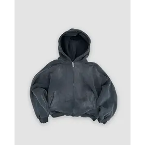 sunfaded zip up hoodie