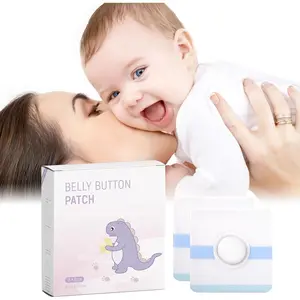Waterproof Cotton Baby Belly Navel Umbilical Patches 8×8cm 10Pcs for Newborn Infant Belly Button Care