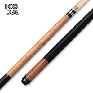 KODA Curly Maple Cue Stick with Irish Linen Wrap and Maple Shaft, Maple Wood, Curly Shaft