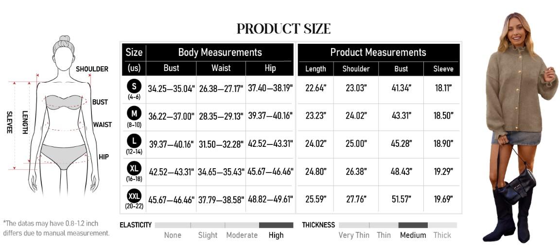 MEROKEETY Women's Fall 2025 Chunky Cardigan Sweaters Trendy Ruffle Button Down Long Sleeve Casual Knit Coat Winter Clothes