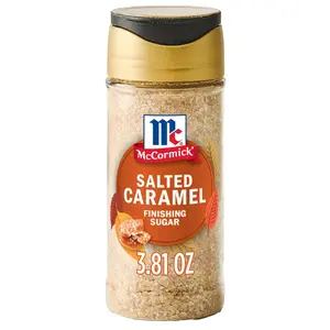 Finishing Sugar, Salted Caramel, Limited Edition, Creamy Caramel Flavor with a Touch of Salt, For Coffee, Ice Cream, Brownies, Popcorn, Hot Cocoa, and More, 3.81 oz Spice Sweet