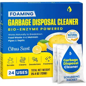 Garbage Disposal Cleaner and Deodorizer - 24-Count (1-Year ) Foaming  Scented Kitchen Sink Freshener Pods & Drain Odor Eliminator Disposer Care