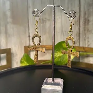 ‘Chineye’ Ankh Earrings