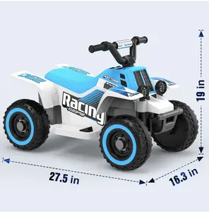 ANPABO Banshee Juguete ATV de 6 V 7AH para niños, 4 ruedas para niños