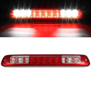 Partsam High Mount Stop Light Led Third 3rd Brake Light Replacement for Colorado and Canyon 2004 to 2012 Rear Cab Roof Center Mount Stop Brake Tail Light Cargo Light Lamp (Red Lens)