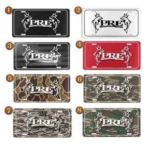 PRE Young Dolph Camo License Plate, 12" x 6" Aluminum Vanity Tag for US Vehicles, best gift, Old School Bottomland Camo/ Duck Camo/ Woodland Camo Vanity Plate