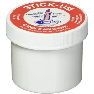 Stick- Candle Adhesive 2 Ounces Holds Candles Straight