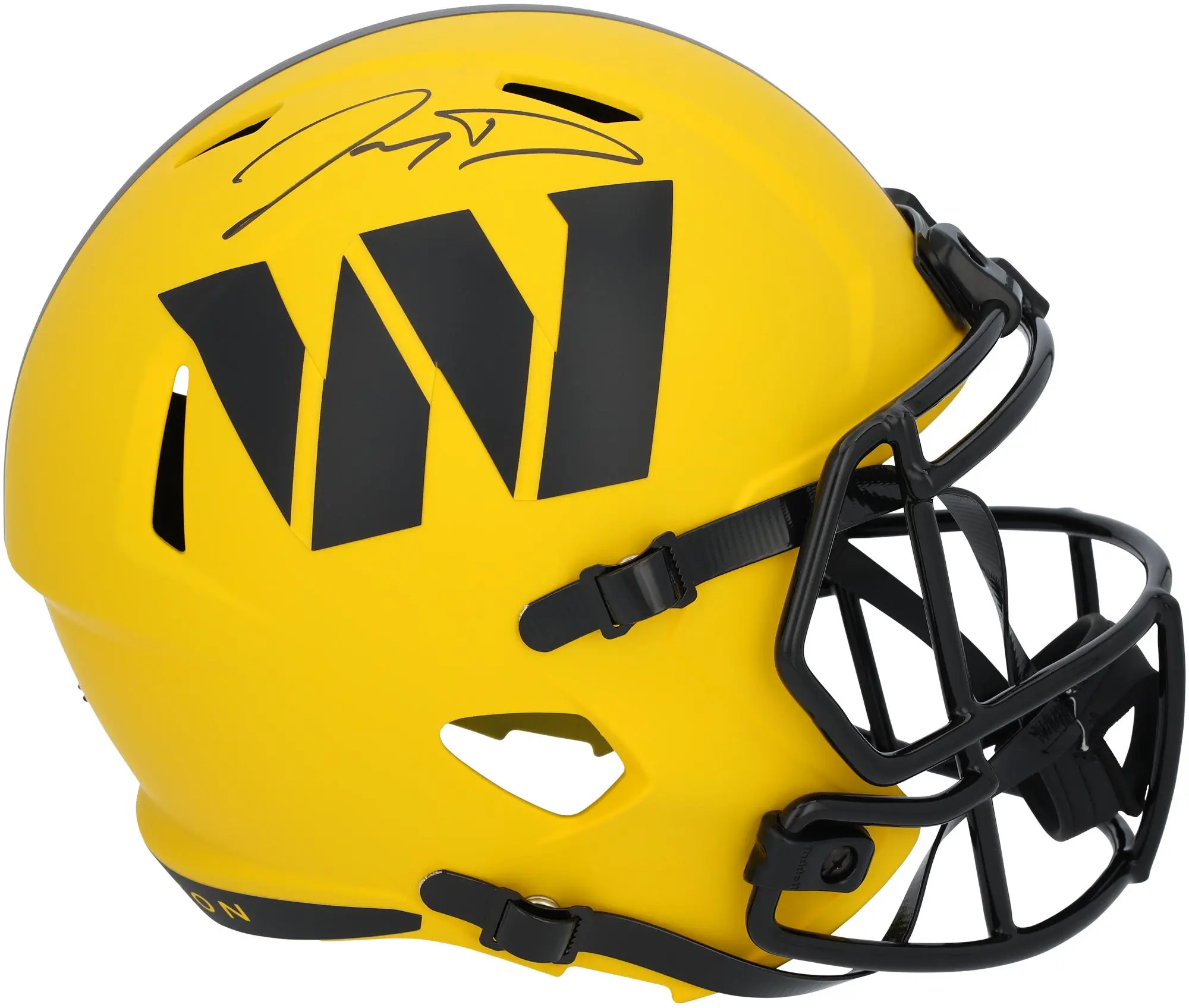Jayden Daniels Washington Commanders Signed Riddell Rave Speed Replica Helmet