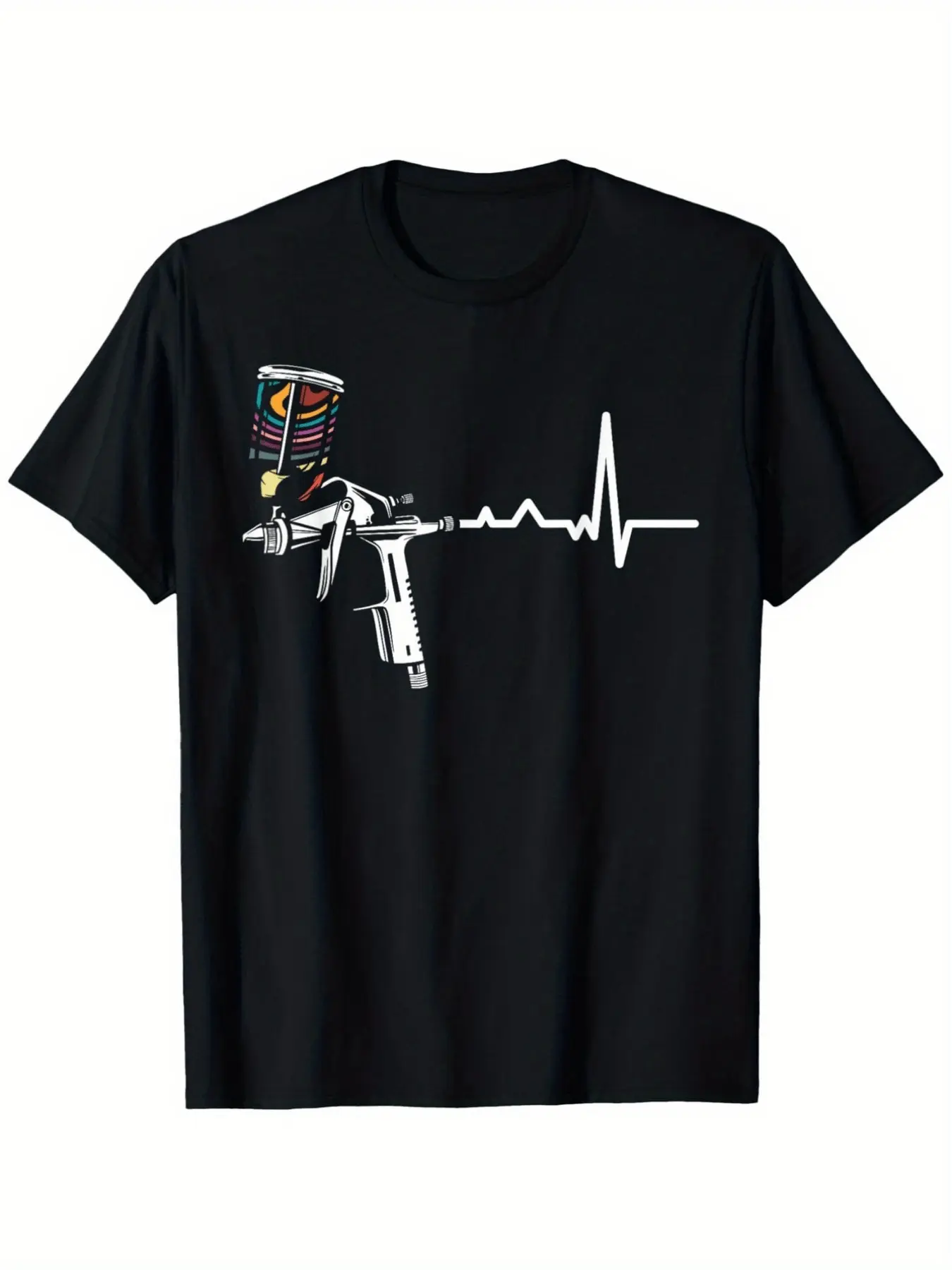 Graffiti Artist T Shirt Auto Body Painter Spray Gu unisex soft cotton short sleeve t shirt, vintage graphic casual tee for men women teens, perfect birthday holiday gift for camping travel gym daily street  wear