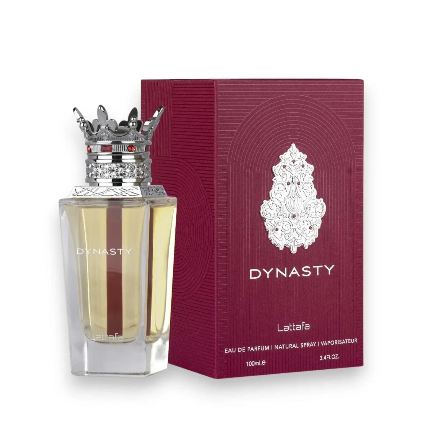 Lattafa | Dynasty | Unisex Fragrance | 100 ML - 3.4 OZ | Eau De Parfum | Rooibos Tea - Suede & Clary Sage
