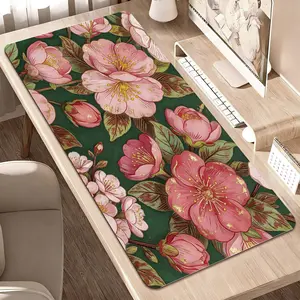 LIVEKEY Artistic Mouse Pad (40x80cm)   "Hope is the Thing with Feathers" & Daisy Design  Non Slip Base  Stitched Edges  Office Accessories  Home Office Accessories for Gaming & Desk Use summervibes