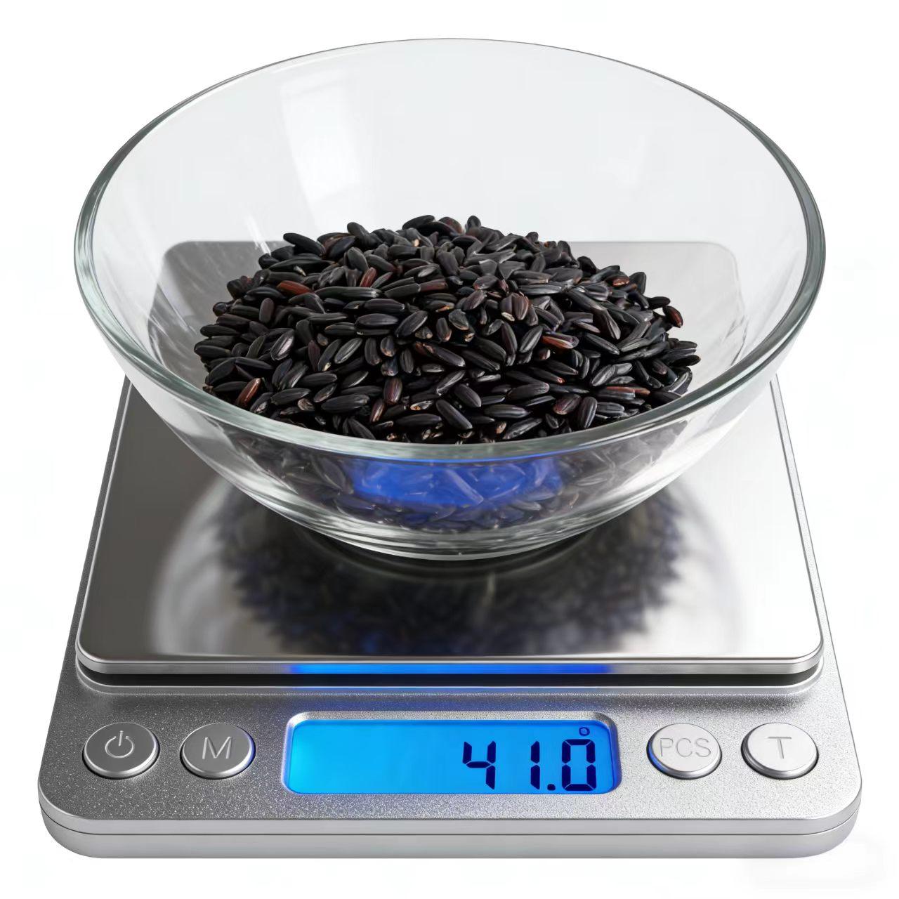 Multifunctional Digital Kitchen Scale 0.01 g Precision for Baking Coffee Weight Tracking Stainless Steel Platform Battery Operated with Multiple Units Support