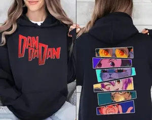 Dandadan Hoodie, Anime Graphic Hoodie, Momo Ayase, Ken Takakura, Turbo Granny, Japanese Anime Hoodie, dandadan hoodie, Unisex Sweater Pullover Tee