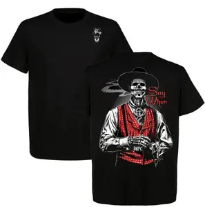 Winter Outfits Doc Holliday Say When Old West Death Dealers Collection Tombstone Ghost Town Zombie T-Shirt, Cowboy Shirt, Full Color, Full Size