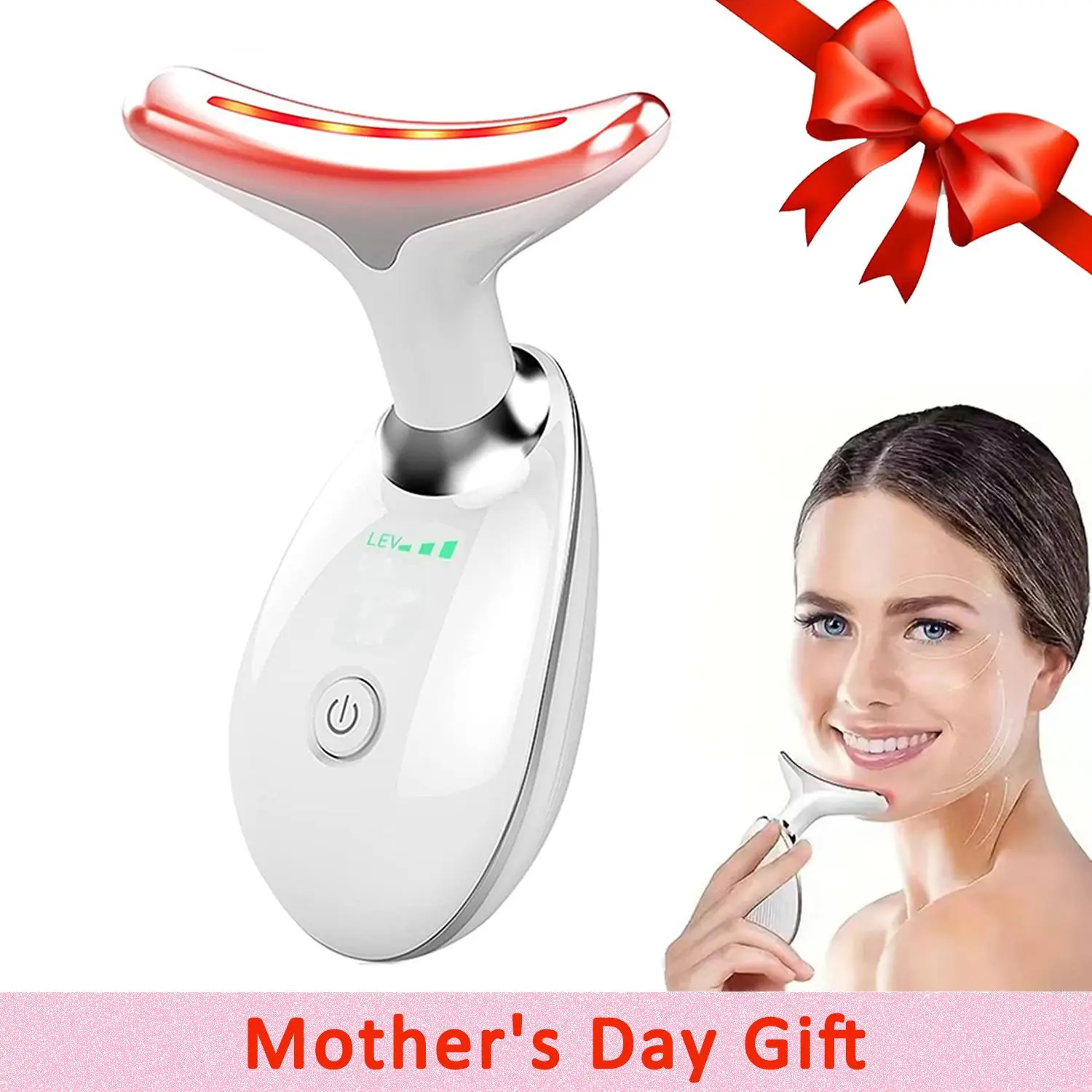 Neck Massager, Facial and Neck Massage Tool, Suitable for Facial, Neck, and Leg Massage, for Women and Men, Facial Beauty Instrument