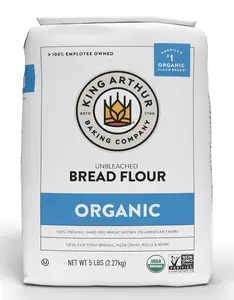 100% Organic Bread Flour, Unbleached, 5 lb (Pack of 1) - Non-GMO Project Verified, No Preservatives