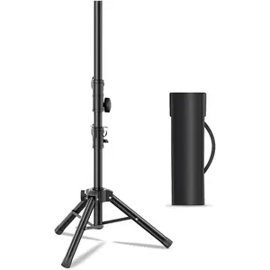 Small Speaker Stands, Lightweight 35mm Compatible Insert, Adjustable Height from 24-50 Inch Speaker Tripod Stand Support 55 LB with Storage Bag