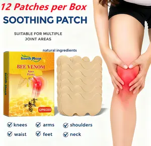 Soothing Patch - Multi-use Herbal Heat Bee Venom Patches with 12 Count for Natural Comfort & Long-Lasting Warmth- Suitable for Joints & Muscles Heating Pad Stickers