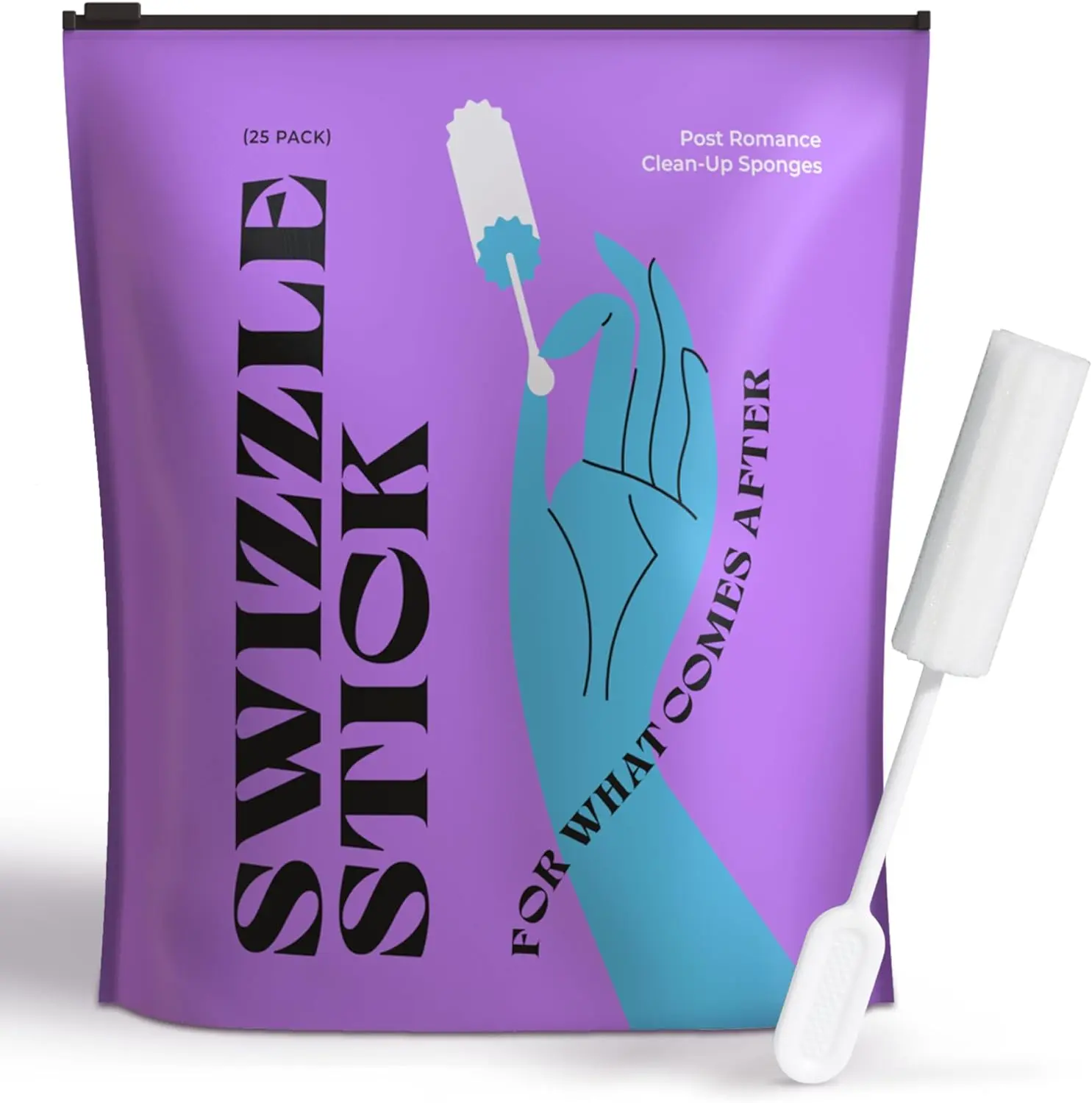 Swizzle Stick Ultra-Absorbent Sponges 25-Pack — Soft Medical-Grade Swizzle Stick Ultra-Absorbent Sponges 25-Pack — Soft Medical-Grade