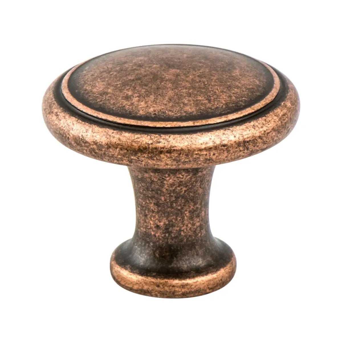 Berenson American Classics Decorative Traditional Style Ornate Metal Handle Doorknob, 1-1/8 in Diameter, 1 in Projection, Weathered Copper Finish, Doorknobs