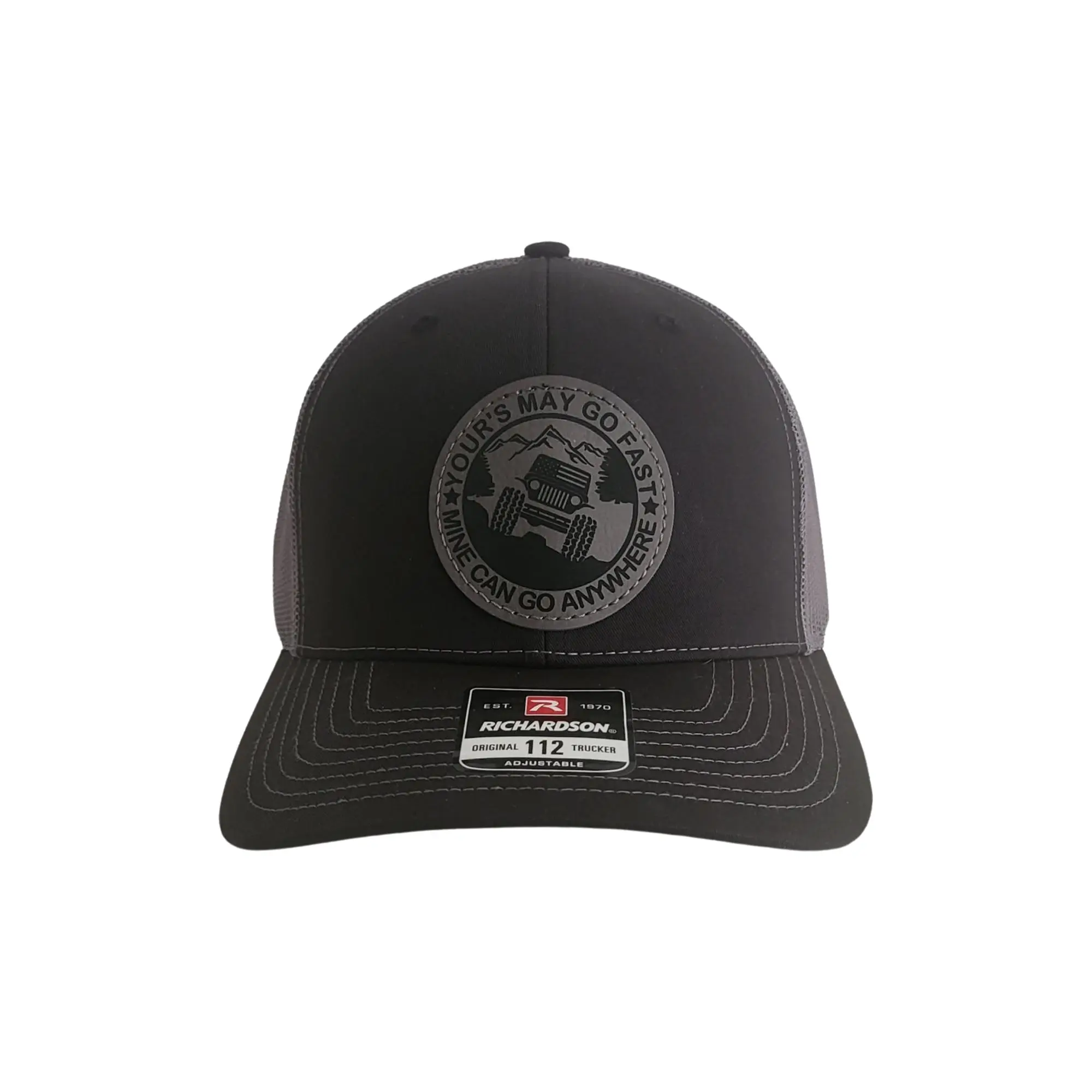 Jeep Go Anywhere Trucker Hat or Flexfit Hat