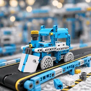 Perfect Gift! WhalesBot D3 Pro Screen-Free Coding Robot Kit, 12-in-1 STEM Toy 388Pcs Building Brick Set with WeCode Pad, Interactive Storybooks Educational Learning Programming Toy Gift for Kids Boys Girls Ages 6-8