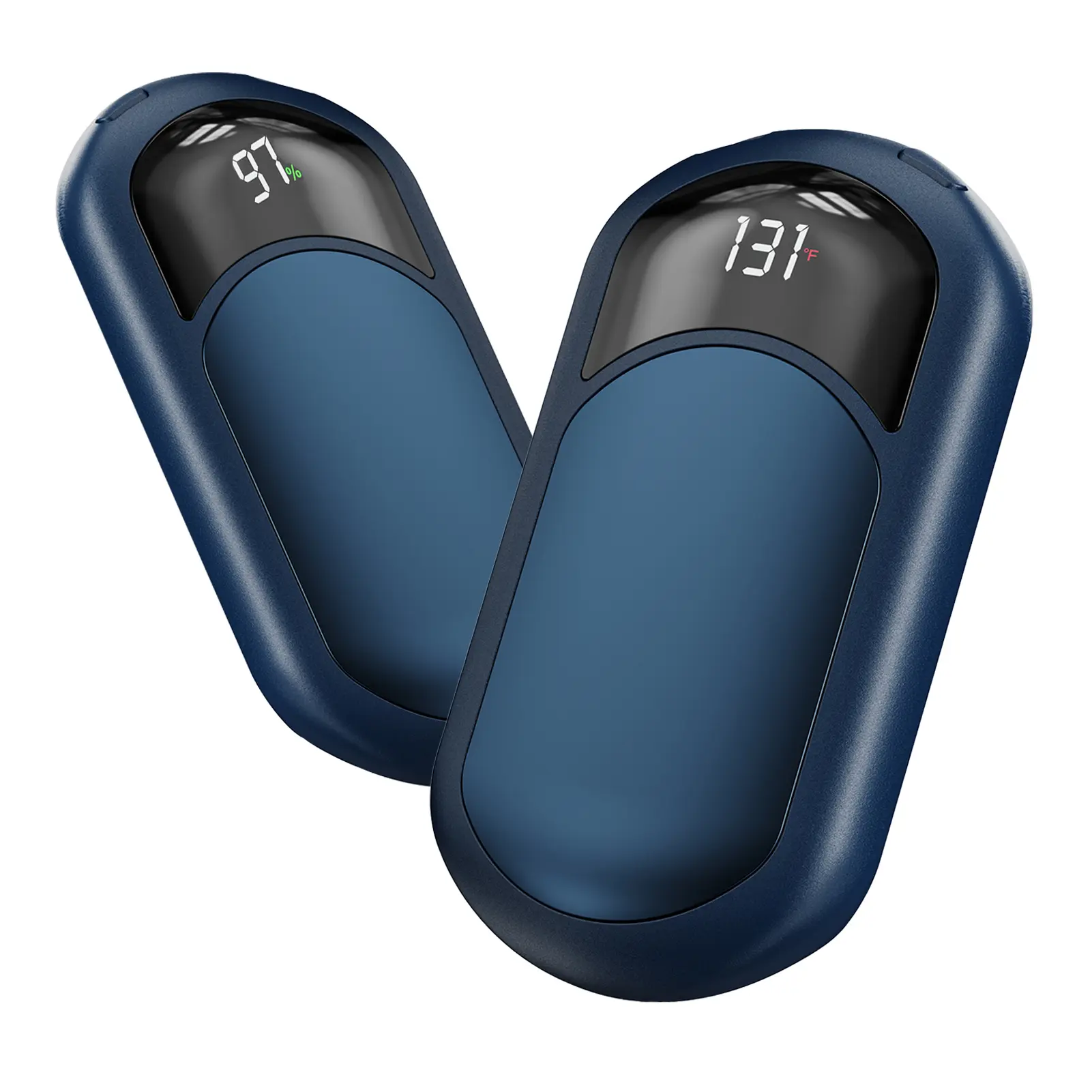 Smart Hand Warmers (2-Pack) | 3 Heat Settings, Ultra-Slim, Rechargeable, Perfect for Outdoor Activities Camping Christmas