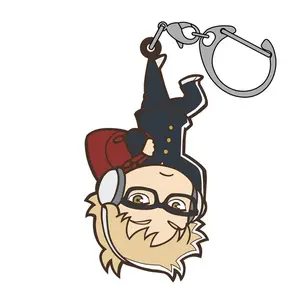 Haikyuu Tsumamare Chibi Keychain- Kei Tsukishima (School Commute Version)