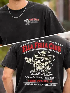 Ella Fella Club Cowboy Tee 2026, Western Whiskey Graphic Tee, Funny Country Concert Outfit, Comfort Colors Tee, Trending Shirt, Summer Tshirt