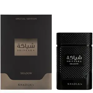 Khadlaj Shiyaaka Shadow Eau de Parfum Spray - Spicy Woody Fruity Earthy Fragrance for Unisex 3.4 Ounce 100 ml Long Lasting