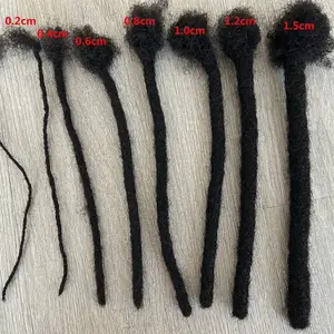 Custom Human hair dreadlock extensions hair extensions
