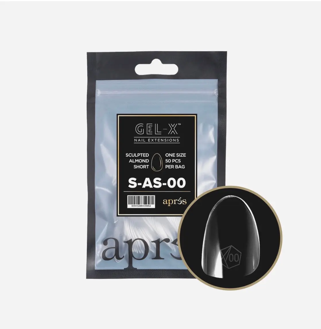 Apres Gel-X Extensions, Professional Soft Gel Tips for a Natural Short Look, Nail Manicure Accessory