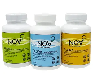 NOA Gut Reset Bundle - NOA Probiotics, Colon Cleanse, Digestive Enzyme Capsules for Daily Wellness Support