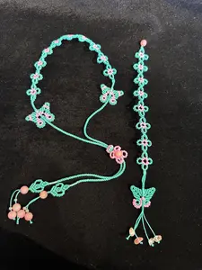 Self check out for special handmade beaded macramé necklaces bracelets accessories