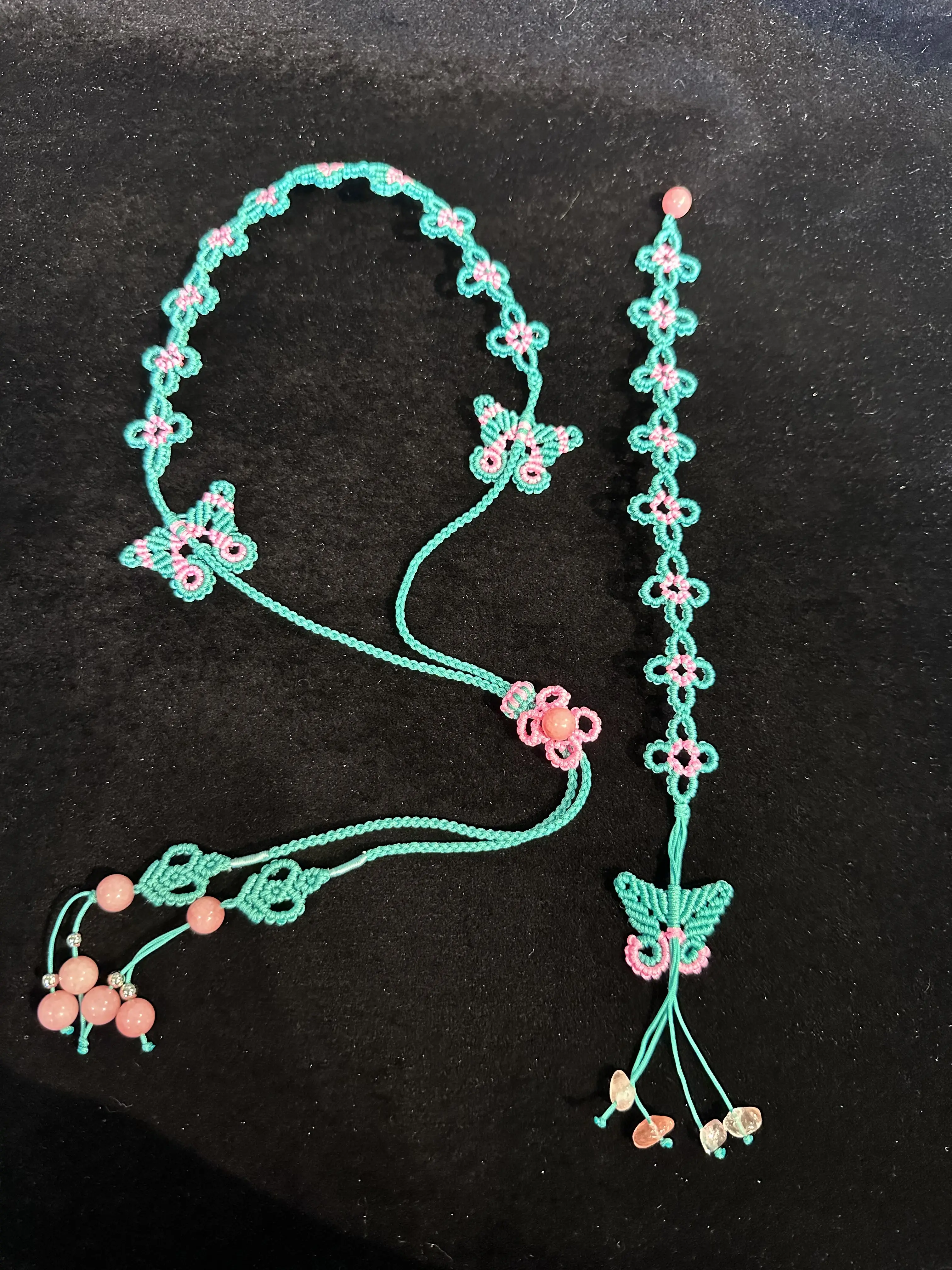 Self check out for special handmade beaded macramé necklaces bracelets accessories