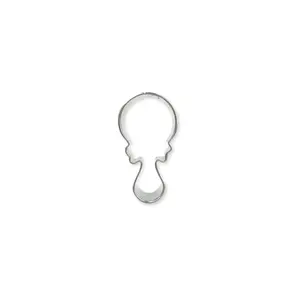 Mini Baby Rattle Cookie Cutter 2"