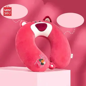 Disney Lotso Bear Series Memory Foam U-Shaped Neck Pillow - Soft Ergonomic Travel Pillow for Airplane Office Home