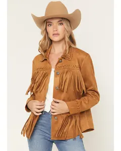 Norton Faux Suede Fringe Jacket
