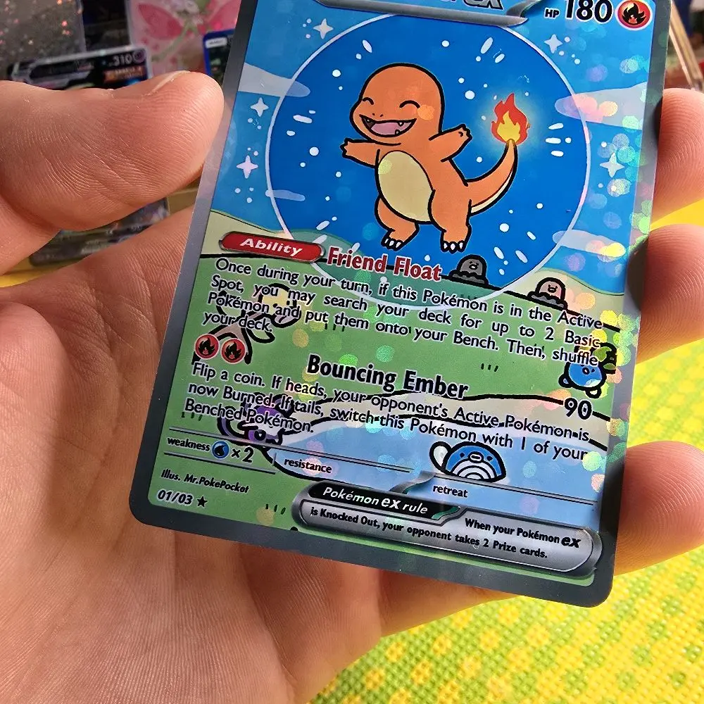 Bubble" Charmander EX Custom Card - Bubble Holo Finish - Full Art Illustration Card - TikTok Shop Bubble" Charmander EX Custom Card - Bubble Holo Finish - Full Art Illustration Card - TikTok Shop