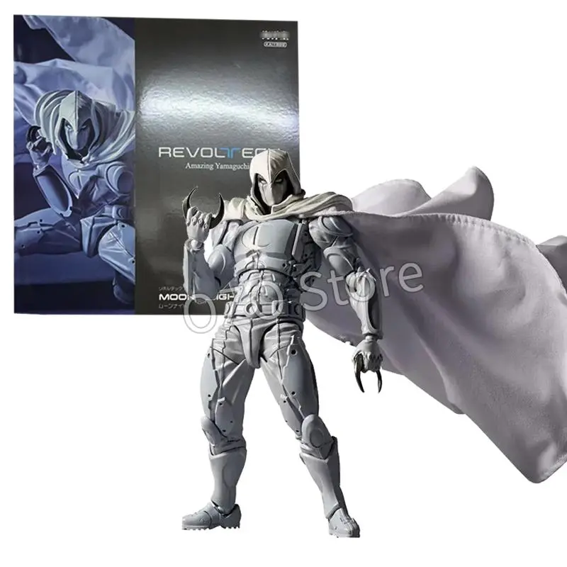 16cm PVC Moon Knight Action Figure - Revoltech AMAZING YAMAGUCHI, Avengers Marc Spector Collectible Ornament Model Toy Gift for Home Decor, Pvc Action Figures