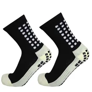 Yufree Men's Soccer Socks Anti Slip Non Slip Grip Pads for Football Basketball Sports Grip Socks Size 6-11.5US Machine Washable