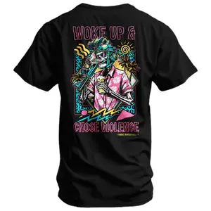 WOKE UP & CHOSE VIOLENCE Menswear 's T-Shirt