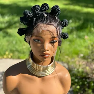 Bantu knots full lace for women