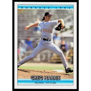 Greg Harris 1992 Donruss #49 San Diego Padres