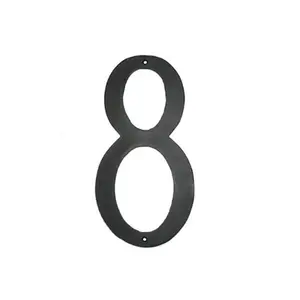 212 MAIN Hand-Cast Rust-Free Aluminium Modern Font Individual House Number 8, 6x3 in. Home Decoration Plaque, Home Supplies Sign, Signs