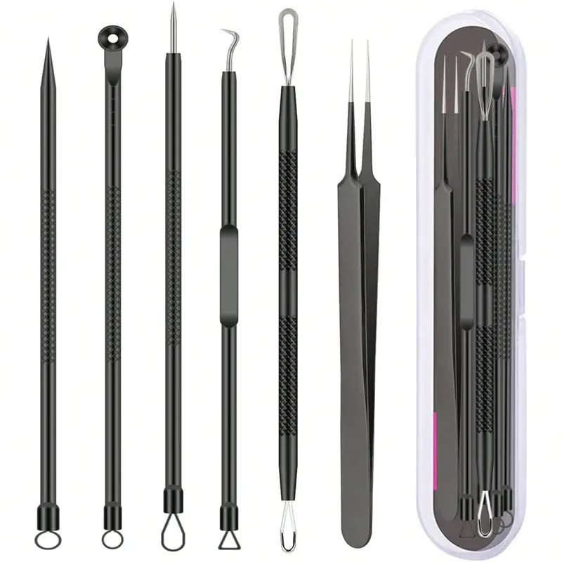 Dark Spot Reducer Tool Kit, 1 Box Professional Stainless Steel Acne Extractor Set, Skin Care Tool for Effective Acne & Dark Spot Reducer, Facial Tool Set, Beauty Tools