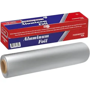 18” x 500 Feet Heavy Duty Aluminum Foil Wrap | Commercial Grade for Food Service Industry | Aluminum Silver Foil for Cooking, Baking, Roasting, BBQ & Parties | 18"x 500 Feet Long. (1)