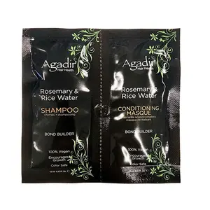 Agadir Rosemary and Rice Water Restore Haircare Set - Travel-Size Gentle Haircare Cleanser and Conditioner, Hydrating, Antibacterial, Detoxifying