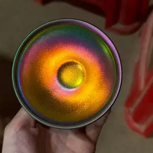 Colorful Rainbow Handmade Jianzhan Teacups,Ceramic